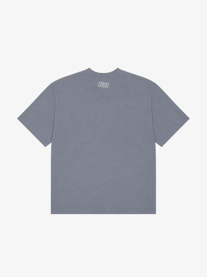 METALLIC GREY T-SHIRT