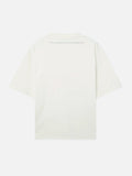 C4 LOGO OVERBOXY WHITE T-SHIRT