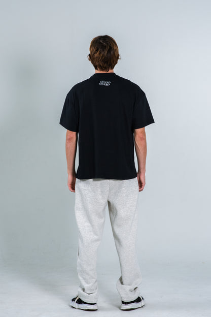 METALLIC BLACK T-SHIRT
