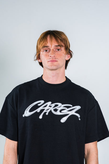 METALLIC BLACK T-SHIRT