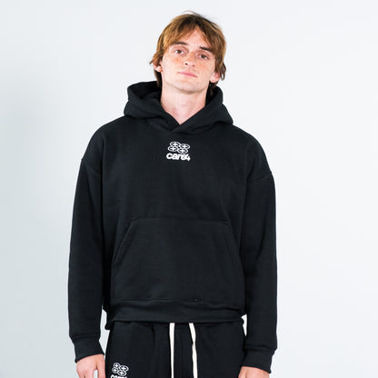 ESSENTIAL BLACK HOODIE