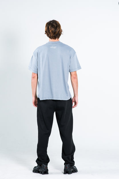 METALLIC GREY T-SHIRT
