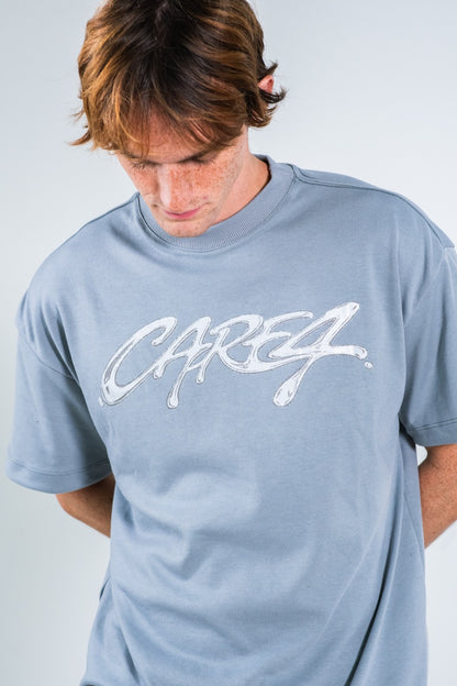 METALLIC GREY T-SHIRT