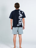 HUGE CARE4 NAVY T-SHIRT
