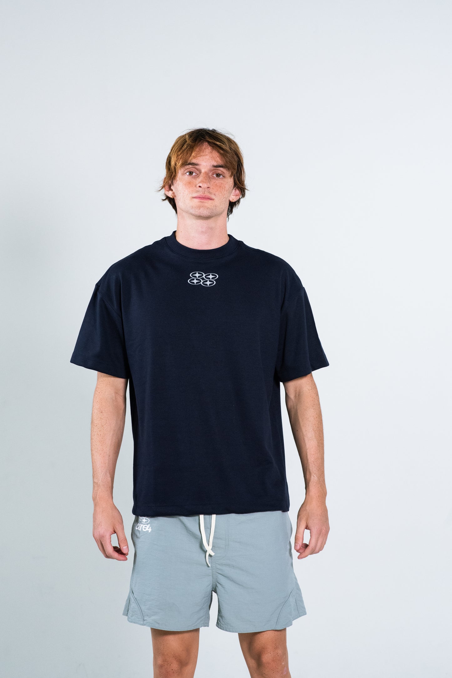 HUGE CARE4 NAVY T-SHIRT