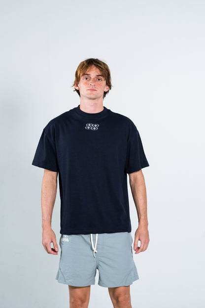 HUGE CARE4 NAVY T-SHIRT