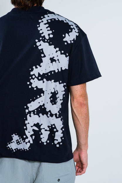 HUGE CARE4 NAVY T-SHIRT