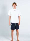 EMBROIDERED NAVY SHORTS