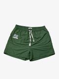 EMBROIDERED GREEN SHORTS